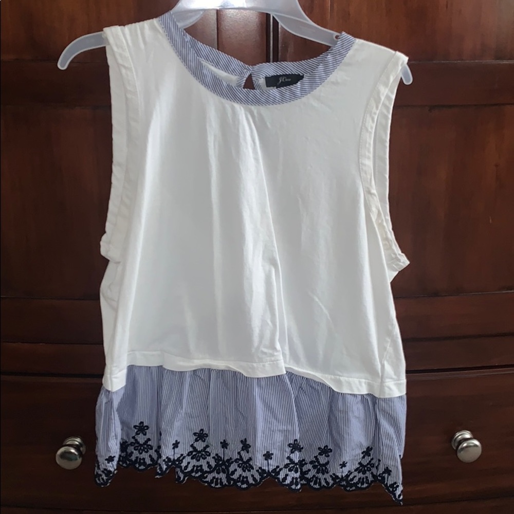 J Crew peplum top